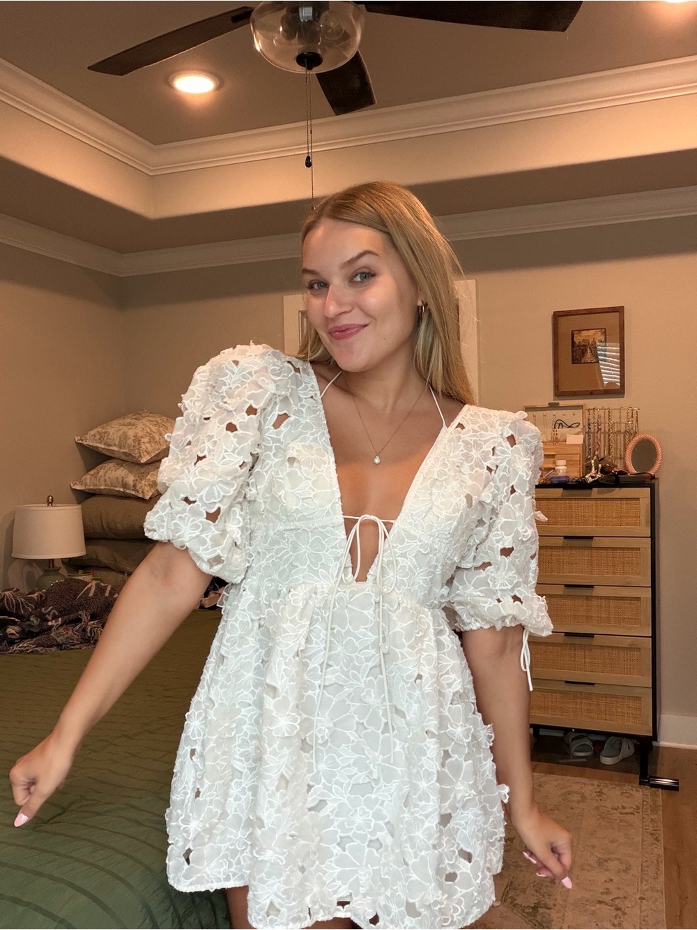 For Love and Lemons- Leighton Mini Dress - Picture 2 of 4